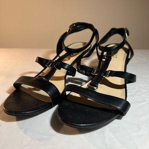 Nine West Black Strappy Sandals